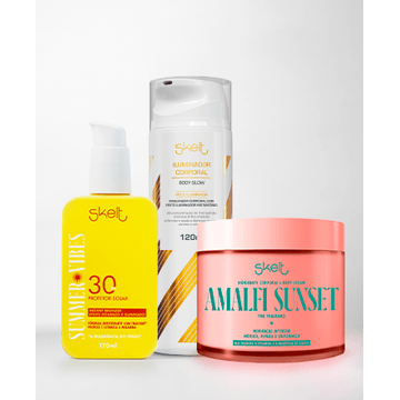 Trio Glow Amalfi Sunset + Protetor Solar FPS 30