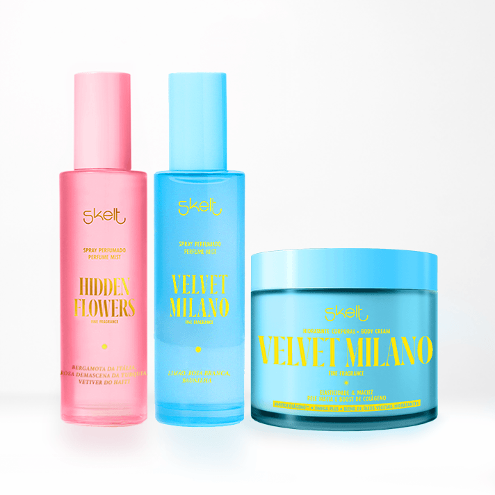 Kit Fragrâncias Hidden Flowers + Duo Velvet Milano | Skelt - Skelt