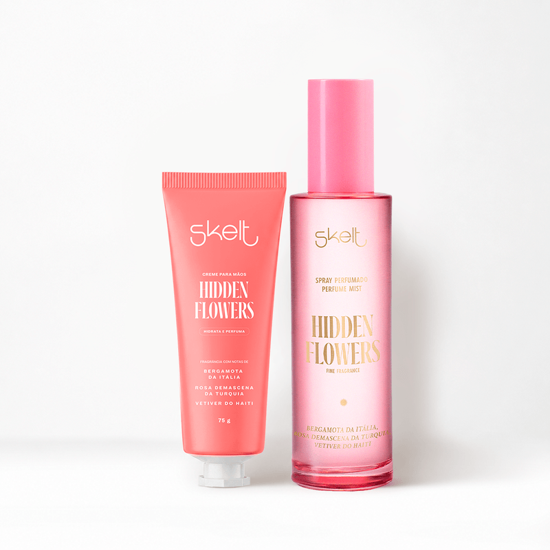 Duo Hidden Flowers: Body Splash + Creme para Mãos | Skelt - Skelt